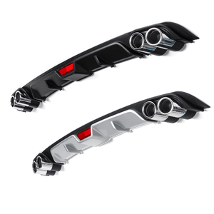 Xe phía sau <span class=keywords><strong>Spoiler</strong></span> Phụ kiện phổ Phụ tùng xe hơi phía sau Lip <span class=keywords><strong>Spoiler</strong></span> <span class=keywords><strong>ABS</strong></span> đen bạc phía sau Bumper Lip khuếch tán - Product Image 5