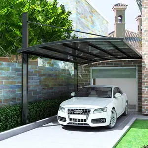Auvent pour voiture, bâche de stationnement en polycarbonate, cadre métallique, port de garage, canopée en aluminium