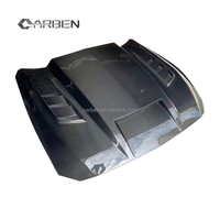 Capot moteur en fibre de carbone de haute qualité style TF avec aérations fonctionnelles, compatible avec Ford Mustang 2024 et modèles ultérieurs
