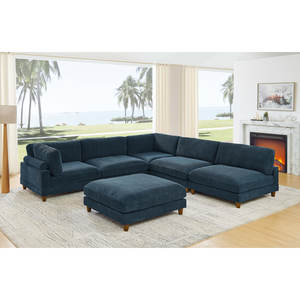 Canapés modernes <span class=keywords><strong>de</strong></span> design <span class=keywords><strong>de</strong></span> luxe, ensemble <span class=keywords><strong>de</strong></span> canapés en velours et tissu chenille, système <span class=keywords><strong>de</strong></span> galets et <span class=keywords><strong>de</strong></span> <span class=keywords><strong>gravats</strong></span>, canapé à sections modulables - Product Image 4