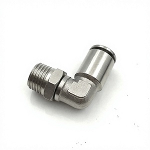 YIIDNN Raccord pneumatique rapide en plastique pour tuyau d'air, coude fileté PL8-02/4-M5/6-01/10-03 Guangdong - Product Image 1