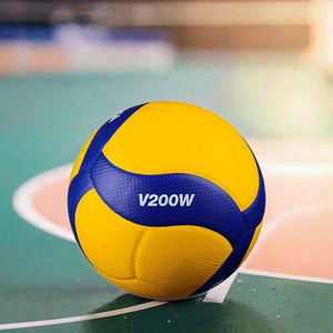 Promoción <span class=keywords><strong>de</strong></span> Fábrica Oficial: Balón <span class=keywords><strong>de</strong></span> Voleibol <span class=keywords><strong>Mikasa</strong></span> V200W V330 <span class=keywords><strong>Profesional</strong></span> para Entrenamiento y Competición en Interiores, Número 5, Fabricado en PU - Product Image 1