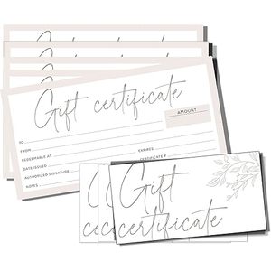 Buoni Regalo per Aziende 4,7 X 2,4 Pollici con Buste, Carte Vuote con Nome e Indirizzo, Voucher - Product Image 3
