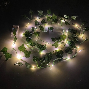 Neueste Weihnachten Solar <span class=keywords><strong>String</strong></span> Licht Green <span class=keywords><strong>Leaf</strong></span> Rattan <span class=keywords><strong>Led</strong></span> Solar Fee Licht Im Freien Weihnachten Hochzeit Party - Product Image 4
