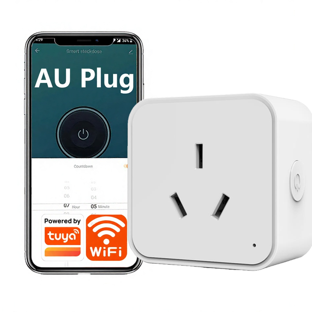 SIXWGH AU Smart Plug Argentine Socket WiFi Socket 16A with Power Monitor Timing Function Home App Control Tuya Smart Life Alexa