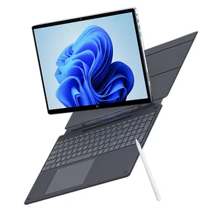 16 polegadas Intel Laptop 2.5K Display Touchscreen windows11 Negócios Tablet PC com Magnético PogoPin Teclado Russo Logotipo Personalizado