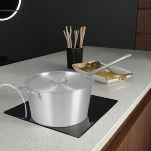 Nhôm Nồi Súp Thương Mại Gas & Cảm Ứng Nồi Chải Lớp Phủ Bền Vững Thiết Kế Hiện Đại Gỗ Xử Lý Với Nồi Bìa - Product Image 6