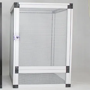 Reptile PVC cage ,Aluminium frame 60*60*120cm