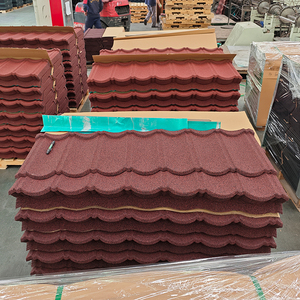 Tuile de <span class=keywords><strong>toiture</strong></span> en métal ondulé moderne revêtue de pierre - Ignifuge et imperméable pour immeubles d'appartements - Product Image 4