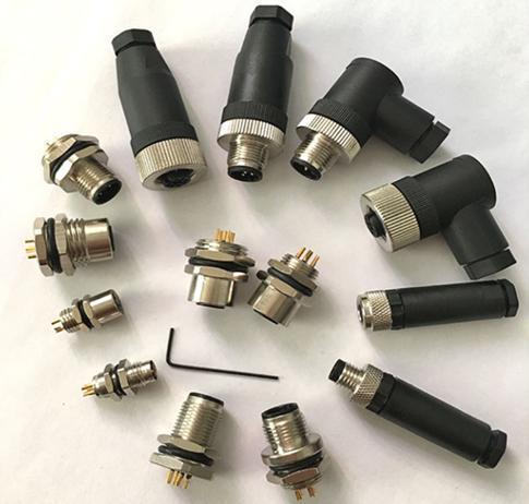 M12 Sensor Connector Male and Female a B C D Coding Cable Solder Assembly Type 3 4 5 8 12 Pin Waterproof Connector