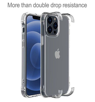 Coque de téléphone en TPU PC transparente anti-jaunissement, anti-rayures, antichoc pour iPhone 11 13 15 16 Pro Max