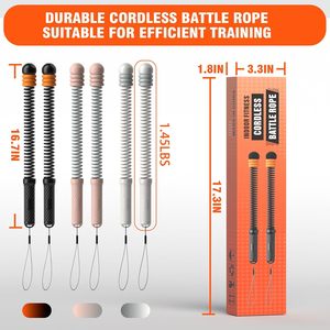 Flexella Cordless Battle Ropes, Cordes de Combat Sans Cordon, Poids Réglables 2,8 Lbs, Portable, <span class=keywords><strong>Entraînement</strong></span> <span class=keywords><strong>Cardio</strong></span> HIIT à Faible Impact pour la Maison, Compact, Hommes - Product Image 6