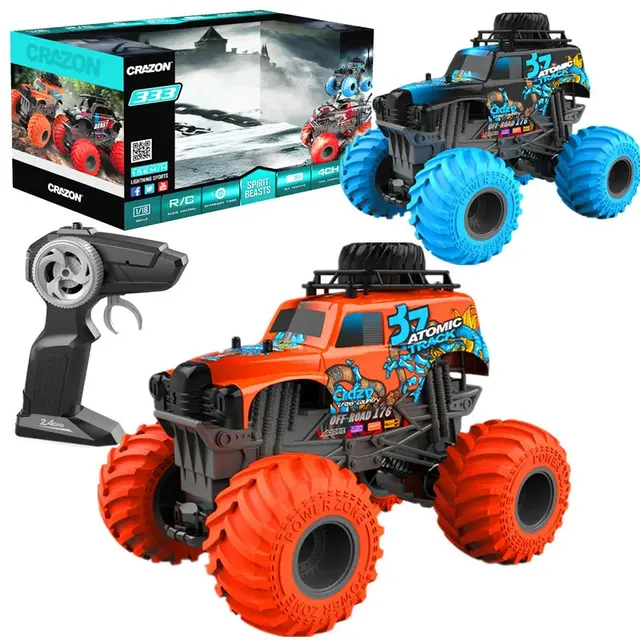EPT 1pc Order Children Toy Radio Control Car 1/18 4WD Rc Cross Country Trucks Toy