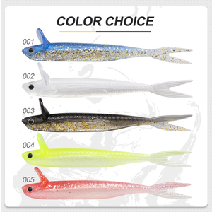Señuelo de Pesca de Plástico Suave OEM de 120 mm y 7.5 g, Cebo Artificial de Cola de Horquilla para Agua Dulce, Hundimiento Lento - Product Image 6