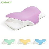 Oreillers orthopédiques ergonomiques en mousse à mémoire de forme Kingkady Butterfly Purple avec logo personnalisé pour lit, certifiés OEKO-TEX