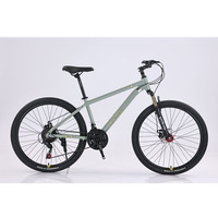 Vélo de montagne en alliage d'aluminium ultra-léger pour adulte, suspension avant, 21 vitesses, tout-terrain, amortisseur, 26 pouces - Vente en gros usine