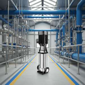 Bomba Centrífuga Vertical Multietapa de Acero Inoxidable, Bomba de Circulación de Tuberías de Frecuencia Variable para Agua Limpia OEM - Product Image 2