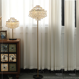 Lampe sur pied personnalisée de style français minimaliste de luxe en forme de coquillage pour salon chambre à coucher décoration d'hôtel de style américain - Product Image 2