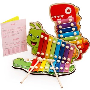 <span class=keywords><strong>Xilófono</strong></span> de madera para niños pequeños <span class=keywords><strong>con</strong></span> 2 mazos, instrumento de percusión de aprendizaje preescolar educativo, juguetes musicales de afinación profesional - Product Image 6