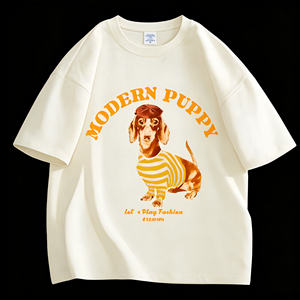 Camiseta <span class=keywords><strong>de</strong></span> Verano para Hombre, <span class=keywords><strong>de</strong></span> Uso Diario, <span class=keywords><strong>de</strong></span> Peso Pesado, <span class=keywords><strong>de</strong></span> Manga Corta, con Estampado Gráfico <span class=keywords><strong>de</strong></span> Perro <span class=keywords><strong>de</strong></span> Carreras <span class=keywords><strong>de</strong></span> Carretera, Estilo Informal - Product Image 3