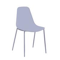 Chaise de jardin en plastique bon marché de style chinois, couleur grise, pour le loisir