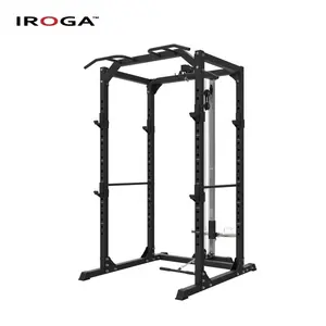 Iroga Perlengkapan Gym Fitness, Kandang Rak Daya Squat dengan Penjepit Tarik Ke Bawah Lat