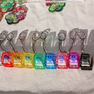 Tùy chỉnh in ấn thiết kế logo Bàn phím Keychain Keycap giảm căng thẳng thiết bị chuyển mạch Móc Chìa Khóa chuyển đổi Keychain DIY nút bàn phím - Product Image 6