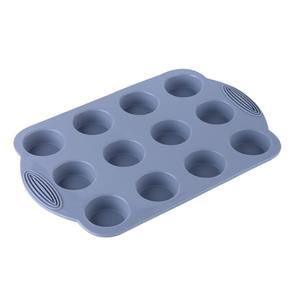 Moldes de <span class=keywords><strong>silicona</strong></span> redondos de 12 tazas familiares para <span class=keywords><strong>magdalenas</strong></span>, <span class=keywords><strong>magdalenas</strong></span>, galletas, pasteles, bandeja para hornear, utensilios para hornear antiadherentes para el horno - Product Image 1