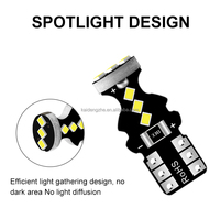 Kaidengzhe Ampoule LED T10 sans erreur 9SMD 2016 194 168 Canbus W5W pour éclairage de parking et de plaque d'immatriculation latérale Tension 12V