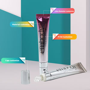 Silikon Sıkılabilir Dudak Balsamı Tüpleri Boş Yumuşak Plastik Ambalaj Serigrafi Baskılı Dudak Yağı Dudak Parlatıcısı Tüpü Plastik Aplikatörü - Product Image 2