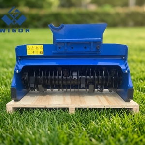 WIGON Skid Steer Forestry <b>Mulcher</b> Wood Chipper with Motor & Gearbox Alloy Steel Excavator Compatible - Product Image 3