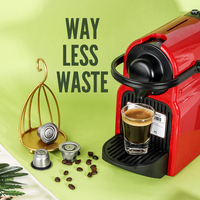 Capsules de Café Rechargeables en Métal Nespresso de Haute Qualité, Filtres à Café Réutilisables en Acier Inoxydable