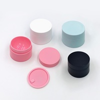 Pot cosmétique vide en plastique PP avec couvercle à vis, 5g, 10g, 15g, 20g, 30g, 50g, blanc, noir, bleu, rose, pour crème pour les yeux et lotion
