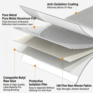 Cinta de Goma Butilo <span class=keywords><strong>Autoadhesiva</strong></span> Impermeable de Venta Directa de Fábrica con 1 Año de Garantía para Reparación de Goteras en Techos - Product Image 2