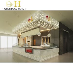 Arredamento Durevole per Caffetterie, Chiosco del <span class=keywords><strong>Caffè</strong></span> alla Moda e Stazione del <span class=keywords><strong>Caffè</strong></span> a Parete Ergonomica con Design del Bancone Incluso - Product Image 5