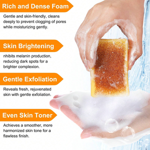 <span class=keywords><strong>Savon</strong></span> Artisanal Naturel au <span class=keywords><strong>Citron</strong></span>, Curcuma et Acide Kojique – Éclaircissant, Blanchissant, Anti-Taches Brunes et Hyperpigmentation pour Peaux Sensibles - Product Image 4