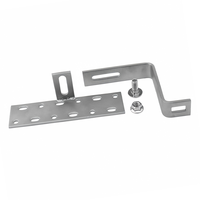 Crochet de fixation stable et flexible en acier inoxydable réglable en hauteur pour toiture solaire, idéal pour système d'énergie solaire domestique