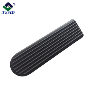 Butée de porte en caoutchouc Jxrb, fixation au sol, antidérapante, noire, pour cadre de porte de salle de bain domestique - Product Image 1