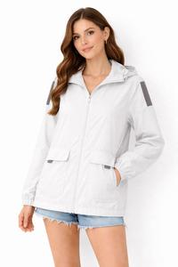 Veste à capuche ample imperméable et coupe-vent, vêtement d'extérieur confortable pour un usage quotidien, protection contre le vent et la pluie - Product Image 5