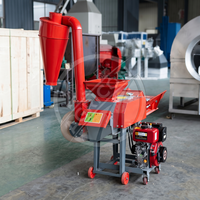 Nouvelle machine à couper la paille automatique trois-en-un de 3,8 tonnes pour l'alimentation du bétail avec moteur en cuivre pur et moteur diesel/essence