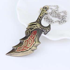 Collana Gioiello del Gioco <span class=keywords><strong>God</strong></span> <span class=keywords><strong>of</strong></span> War, Spada OLYMPUS KRATOS, Lame del Caos, Armi - Product Image 1