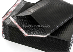 25*30 + 4cm 140g/m2 bong bóng màu đen phong bì độn Bưu Chính giao hàng chuyển phát nhanh Túi biểu tượng tùy chỉnh Poly bong bóng gửi thư Túi bong bóng bưu phẩm - Product Image 2