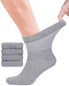 Calcetines Unisex de Algodón Sueltos para Personas Mayores, Talla Grande, para Pies Anchos, Calcetines Cortos, Antiolor, Sin Costuras, Absorbentes de Sudor, para Primavera <span class=keywords><strong>y</strong></span> Otoño - Product Image 1