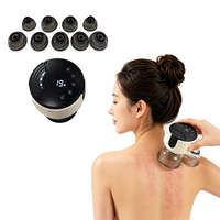 2026 Ensemble de ventouses Gua Sha intelligent à 10 ventouses, avec aspiration à pression négative, thérapie par micro-courant et chauffage par lumière rouge