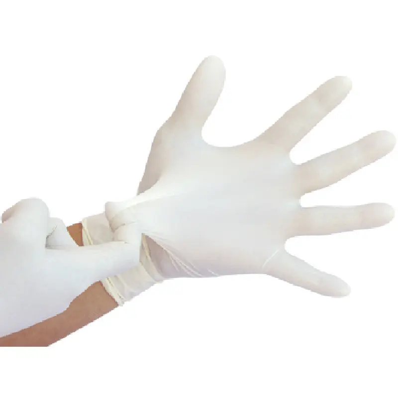 Bột miễn phí Latex glovees y tế guantes de latex dùng một lần Latex y tế glovees M 4.5g cho bệnh viện bán buôn