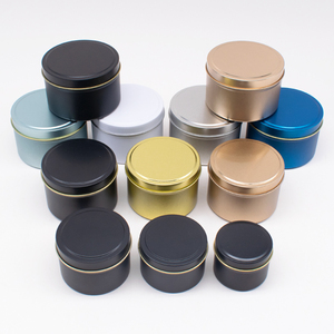 New 8Oz 10Oz 12Oz 16 Oz Vòng Kim Loại Nến Tin Có Thể Rỗng Vòng Sliver Rose Gold Đen Liền Mạch Kim Loại Container/Jar/Có Thể Nến - Product Image 4