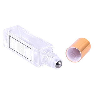 Venta Caliente de Botellas de Vidrio Cuadradas Transparentes de 1ml 2ml 3ml 5ml 10ml con Tapa para Perfume, Aceites Esenciales, Roll-on para el Cuidado de la Piel - Product Image 1
