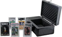 Étui de rangement/présentation pour cartes de collection gradées, simple rangée, pour jusqu'à 50 cartes dans des supports BGS SGC P-S-A avec butées de rangée, étui pour cartes slab