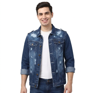 Hot Selling <b>Lightweight</b> Eco Friendly Men Vintage <b>Denim</b> <b>Jacket</b> Solid Selling Top Arrival Men Jeans <b>Jacket</b> - Product Image 1