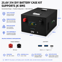 Kit de boîte de batterie DIY EYUN 8S LiFePO4 pour cellules EVE MB31 300Ah/314Ah, boîtier de batterie 25,6V